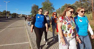 caminhada solidária em s. brás